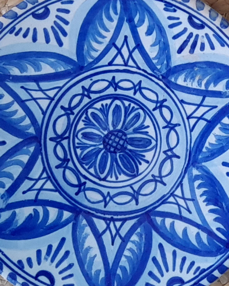 アンティーク スペインTALAVERA 手描き飾り皿 Vintage Hand Painted Talavera Plate - Set of 2 — CASA PLETÓRICA